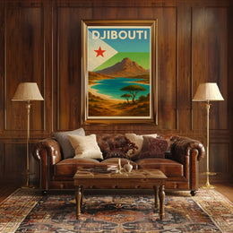 Explore Scenic Beauty with Vintage Djibouti Travel Poster PosterGoat