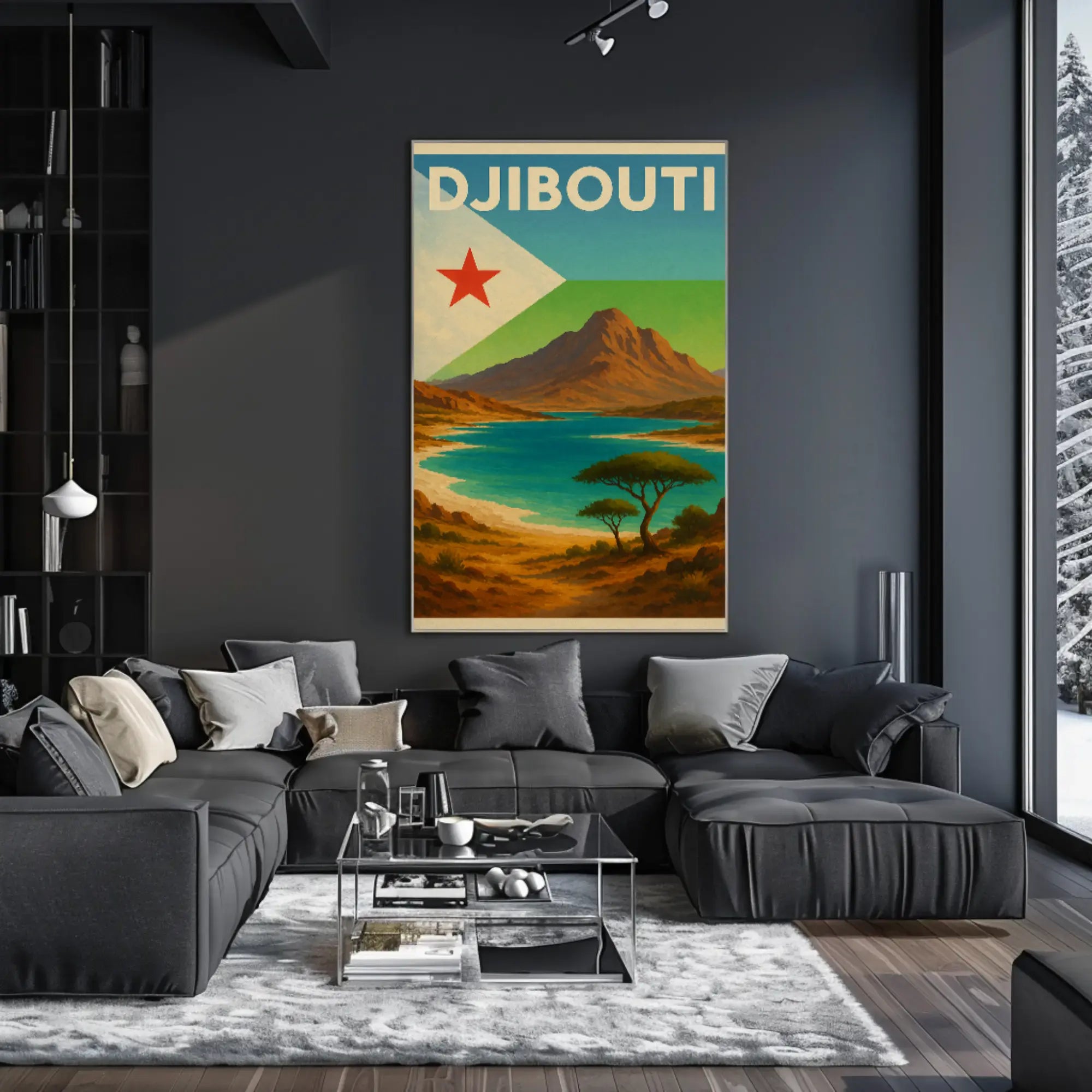Explore Scenic Beauty with Vintage Djibouti Travel Poster PosterGoat