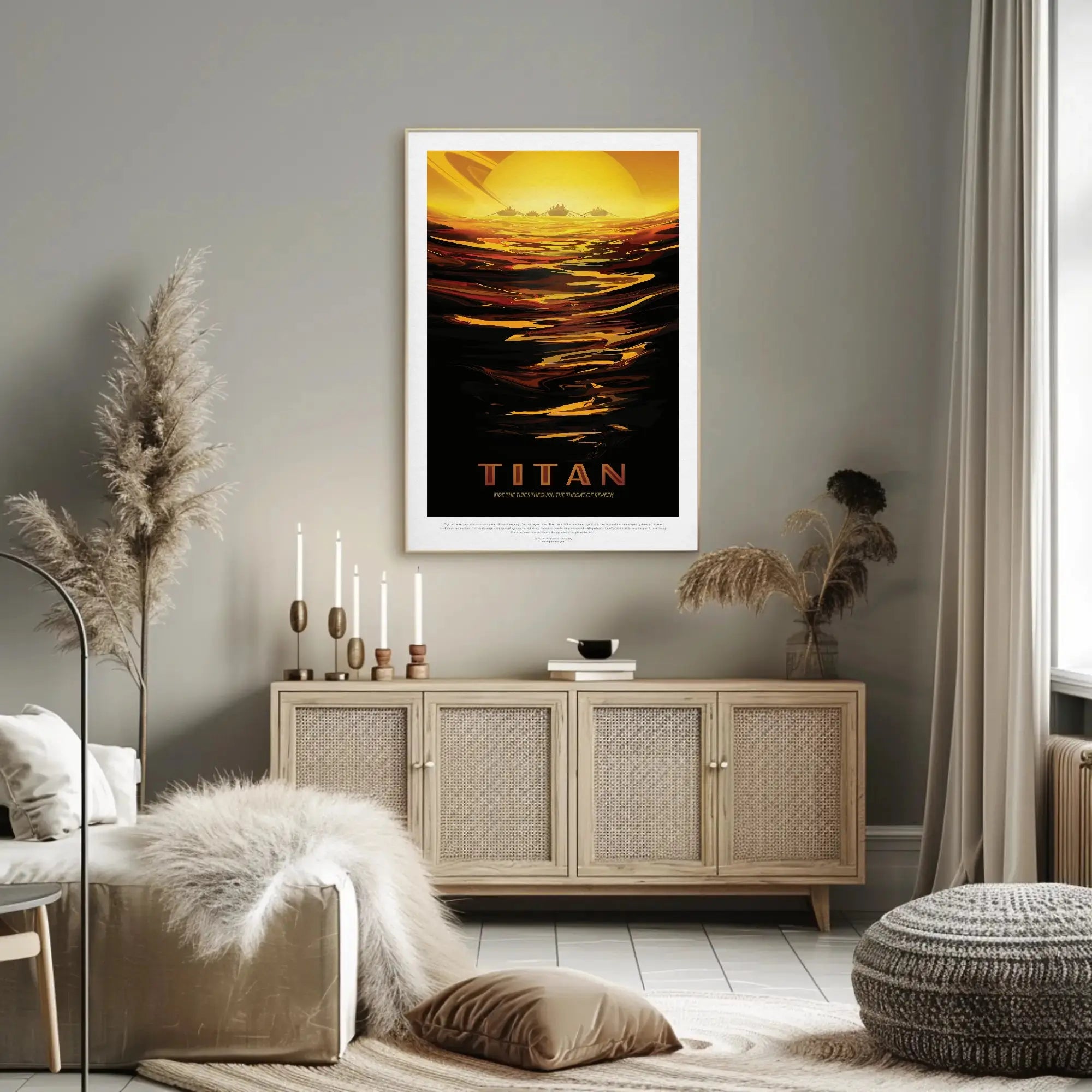 Explore Titanic Seas: Futuristic Sci-Fi Poster PosterGoat