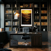 Explore Titanic Seas: Futuristic Sci-Fi Poster PosterGoat