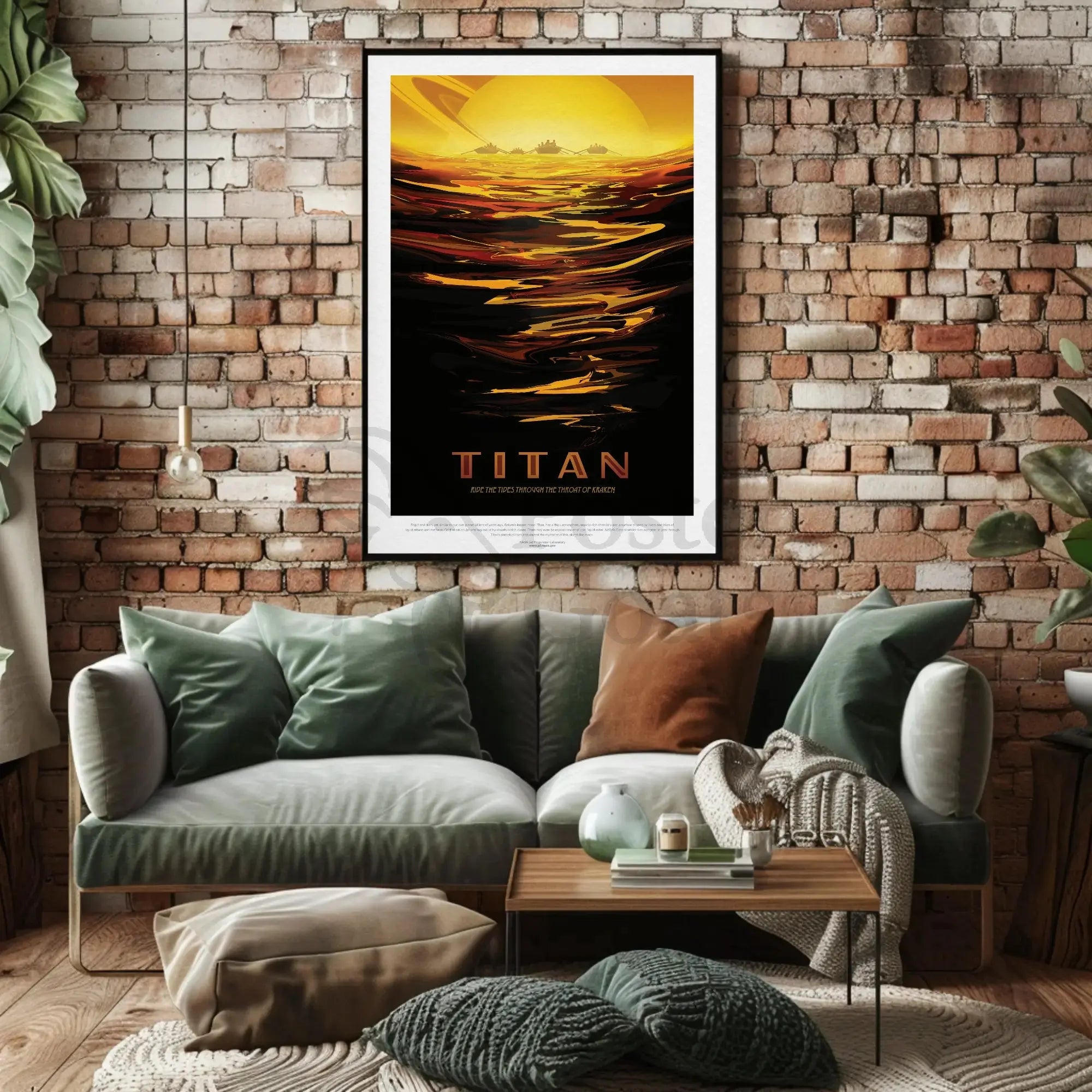 Explore Titanic Seas: Futuristic Sci-Fi Poster PosterGoat