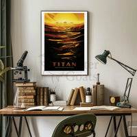 Explore Titanic Seas: Futuristic Sci-Fi Poster PosterGoat