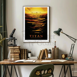 Explore Titanic Seas: Futuristic Sci-Fi Poster PosterGoat