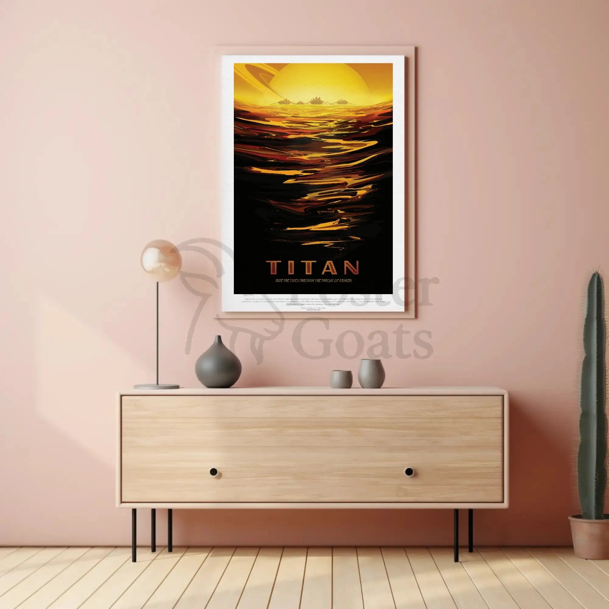 Explore Titanic Seas: Futuristic Sci-Fi Poster PosterGoat