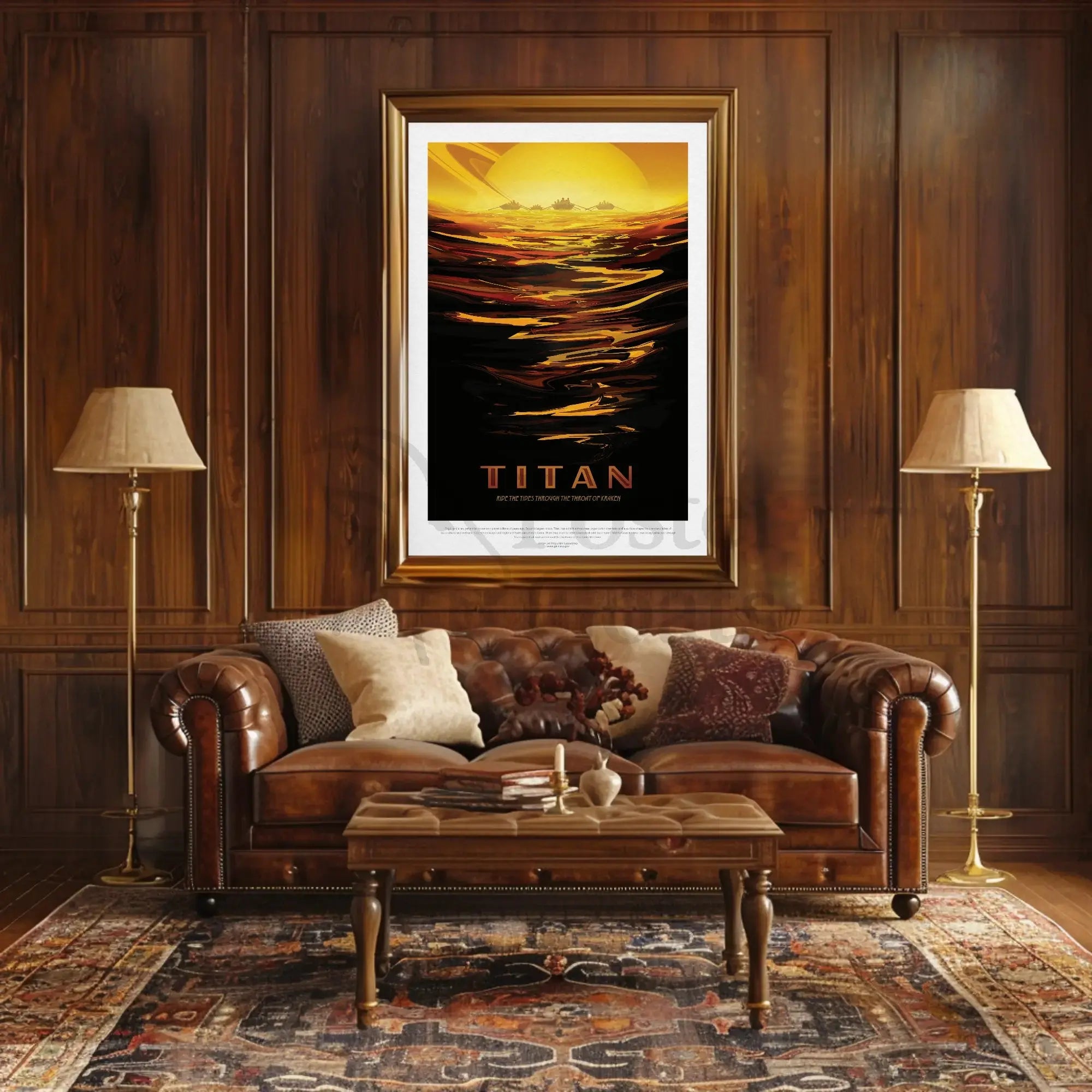 Explore Titanic Seas: Futuristic Sci-Fi Poster PosterGoat