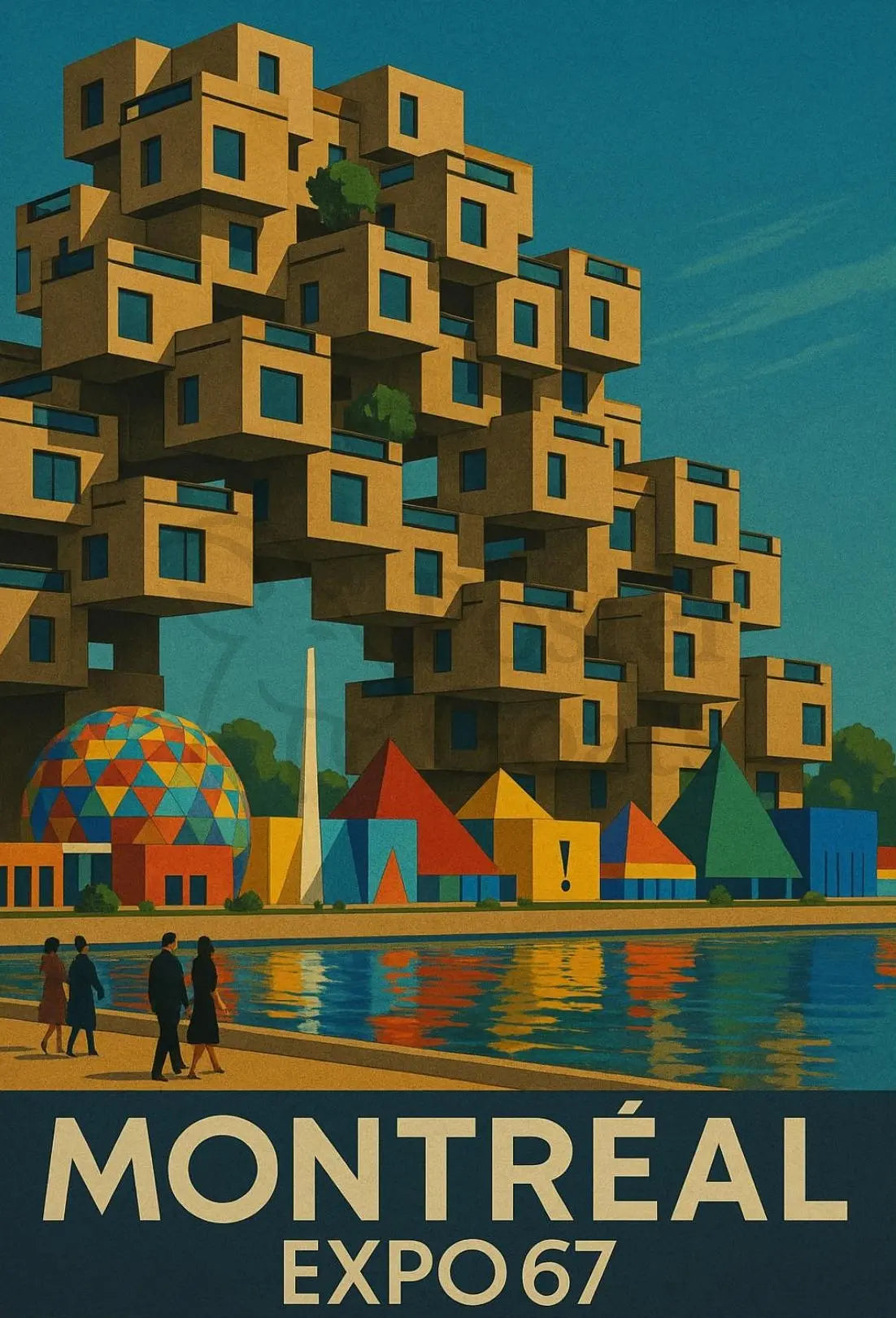 Expo 67 Architecture and Innovation Retro Cultural Poster PosterGoat