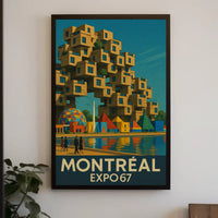 Expo 67 Architecture and Innovation Retro Cultural Poster PosterGoat