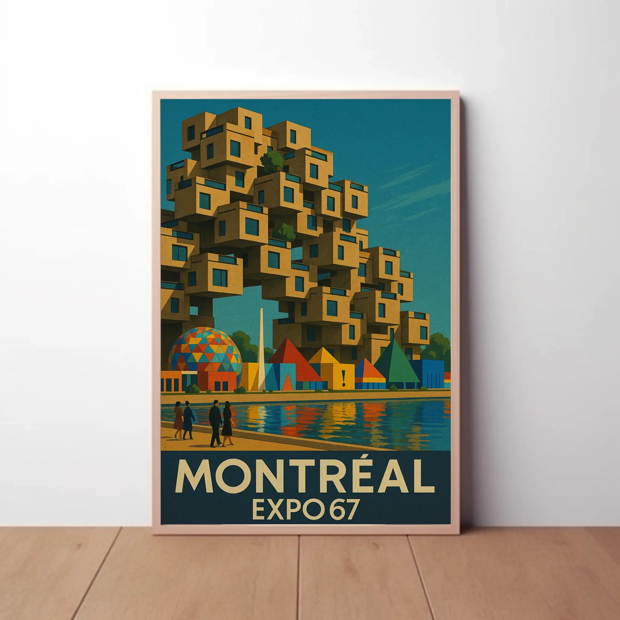 Expo 67 Architecture and Innovation Retro Cultural Poster PosterGoat
