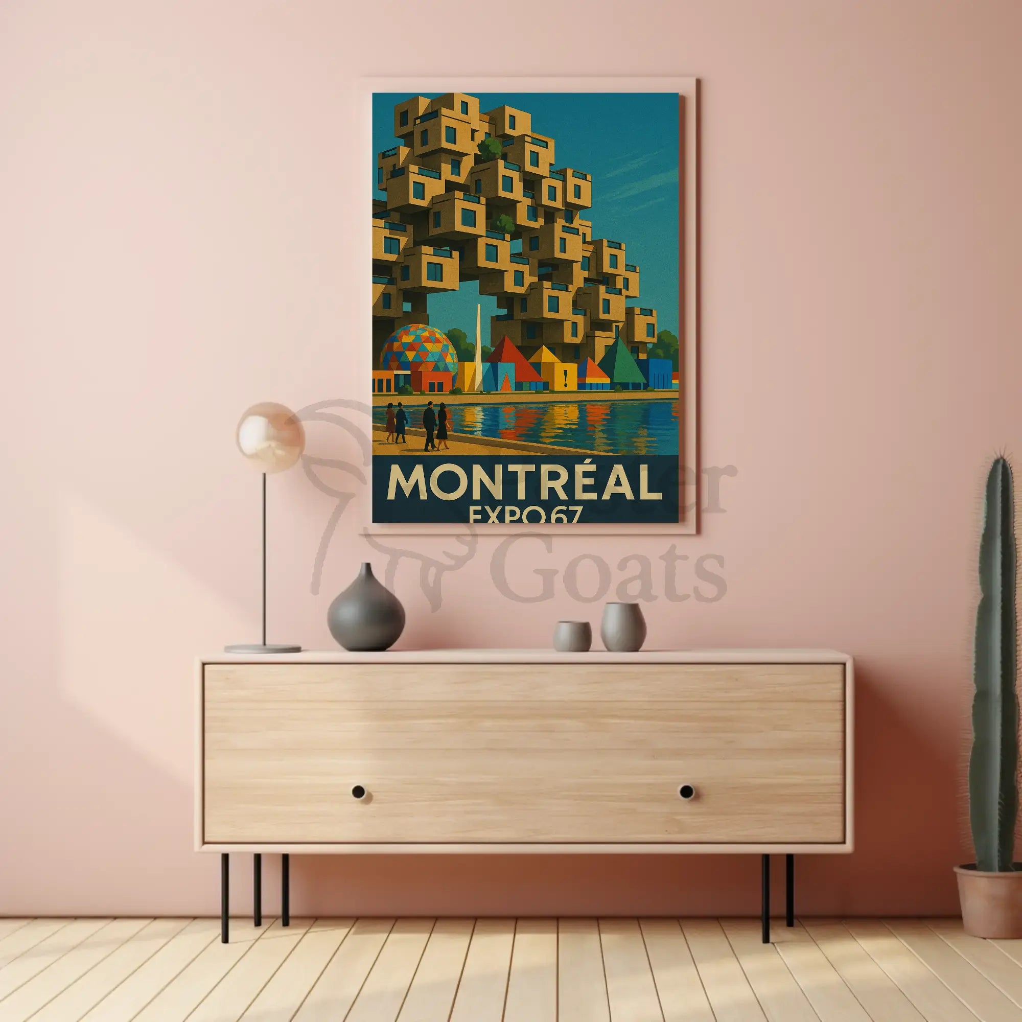 Expo 67 Architecture and Innovation Retro Cultural Poster PosterGoat