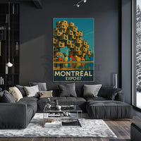 Expo 67 Architecture and Innovation Retro Cultural Poster PosterGoat