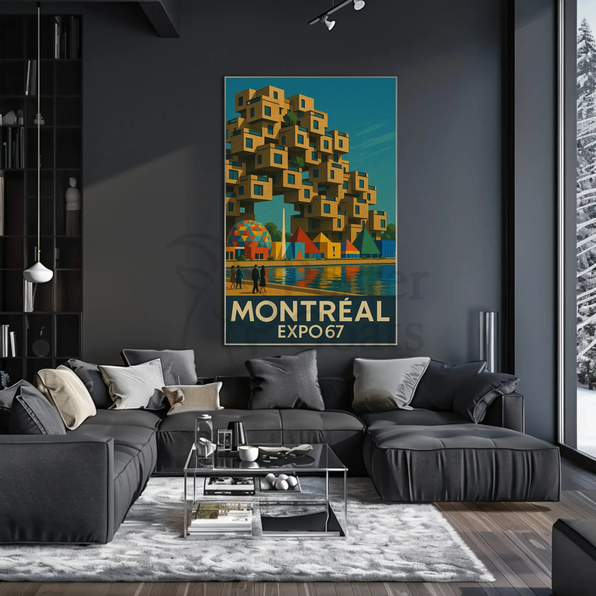 Expo 67 Architecture and Innovation Retro Cultural Poster PosterGoat
