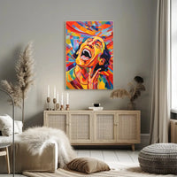 Expressive Modern Pop Art Energetic Vibes Artistic Poster PosterGoat