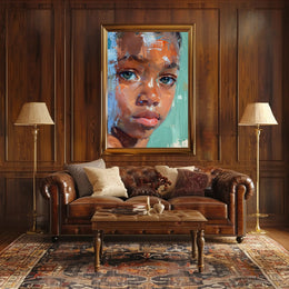 Expressive Portrait Painting: Abstract or Artistic Poster PosterGoat