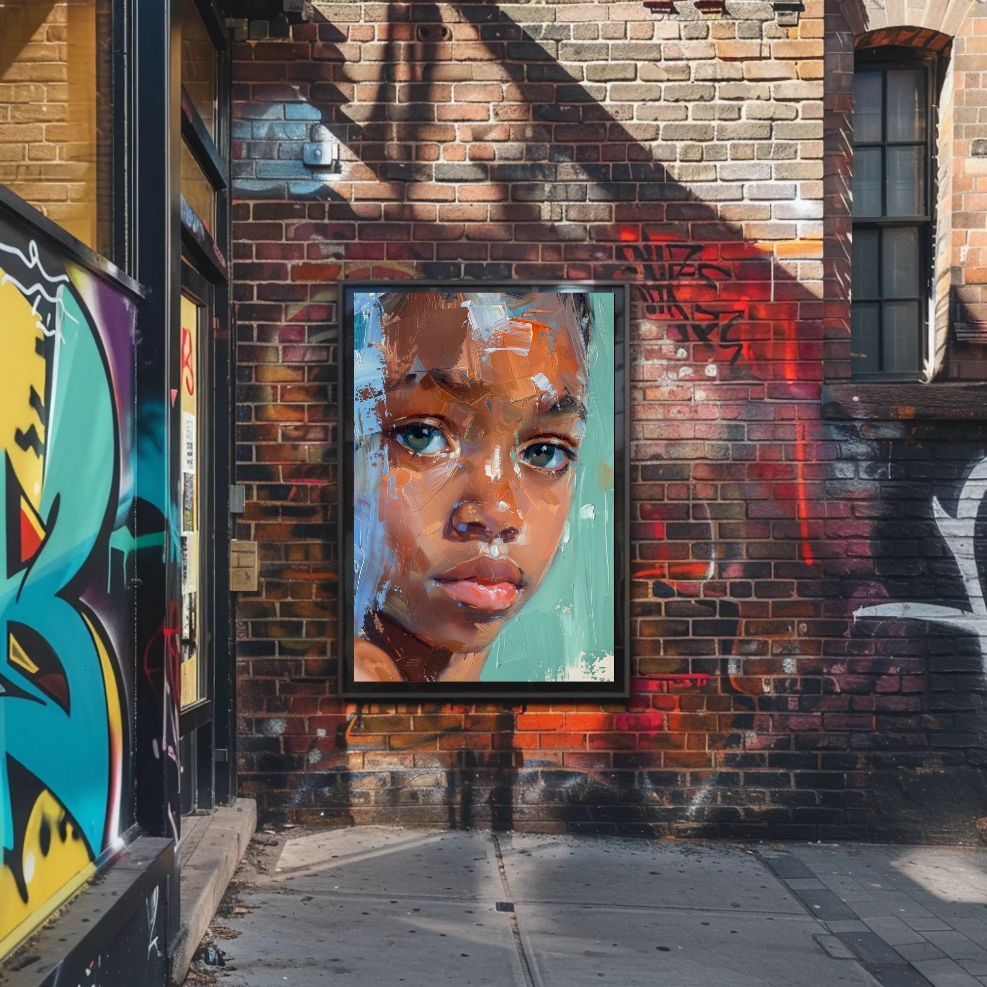 Expressive Portrait Painting: Abstract or Artistic Poster PosterGoat
