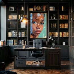Expressive Portrait Painting: Abstract or Artistic Poster PosterGoat