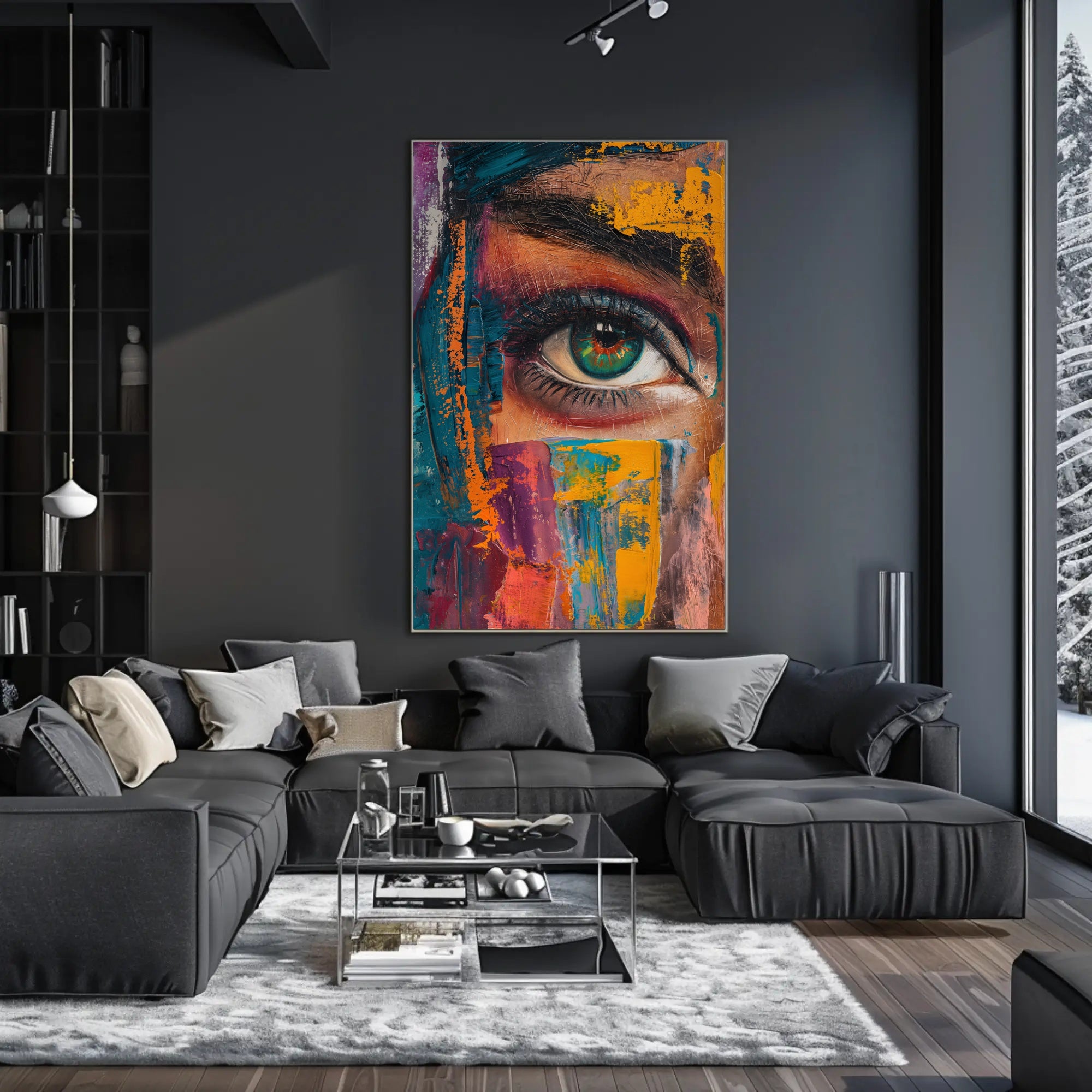 Eye-catching Expression: Abstract or Artistic Poster PosterGoat