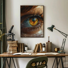 Eye of Insight: Hyper-Realistic Art Poster PosterGoat
