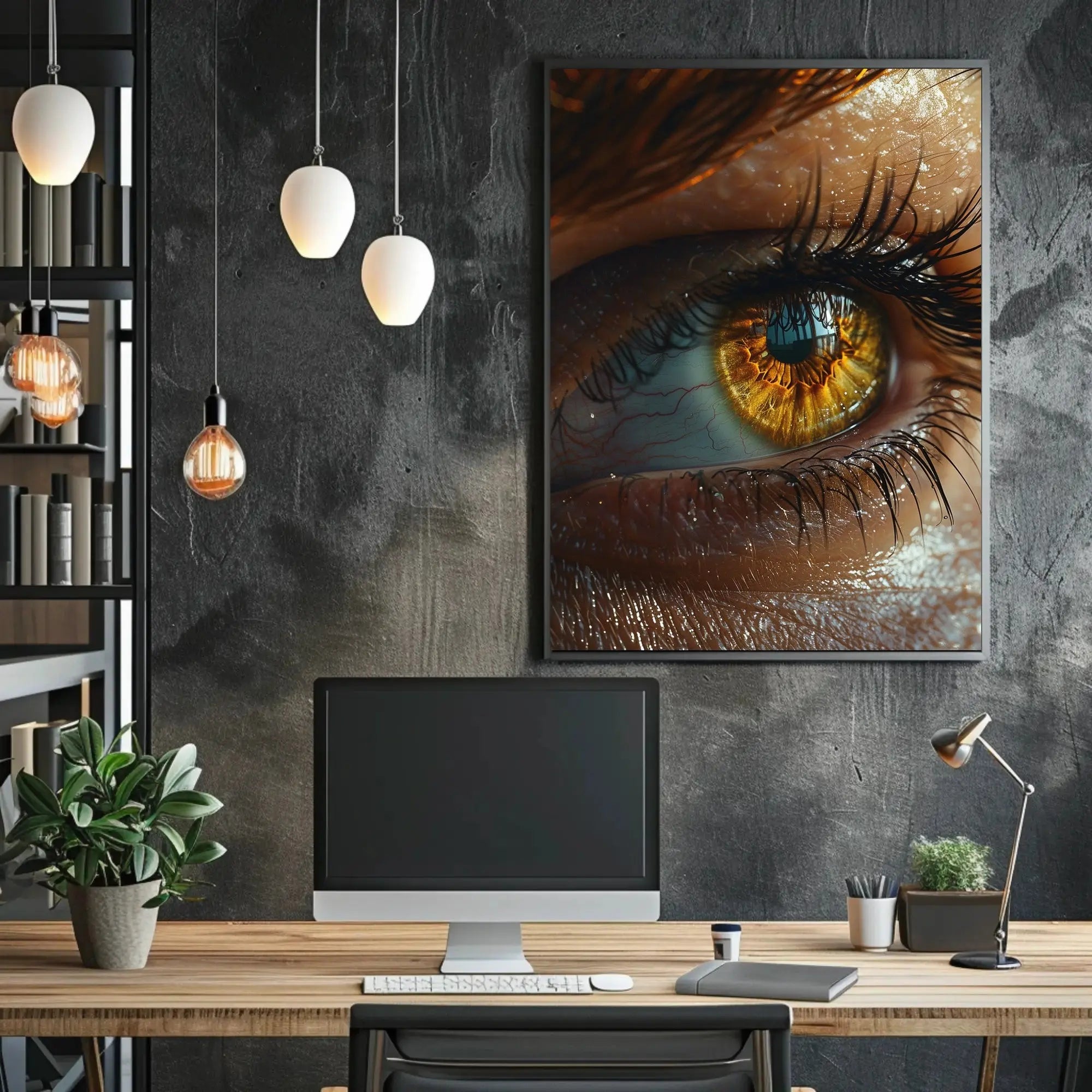 Eye of Insight: Hyper-Realistic Art Poster PosterGoat