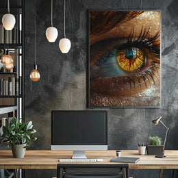 Eye of Insight: Hyper-Realistic Art Poster PosterGoat