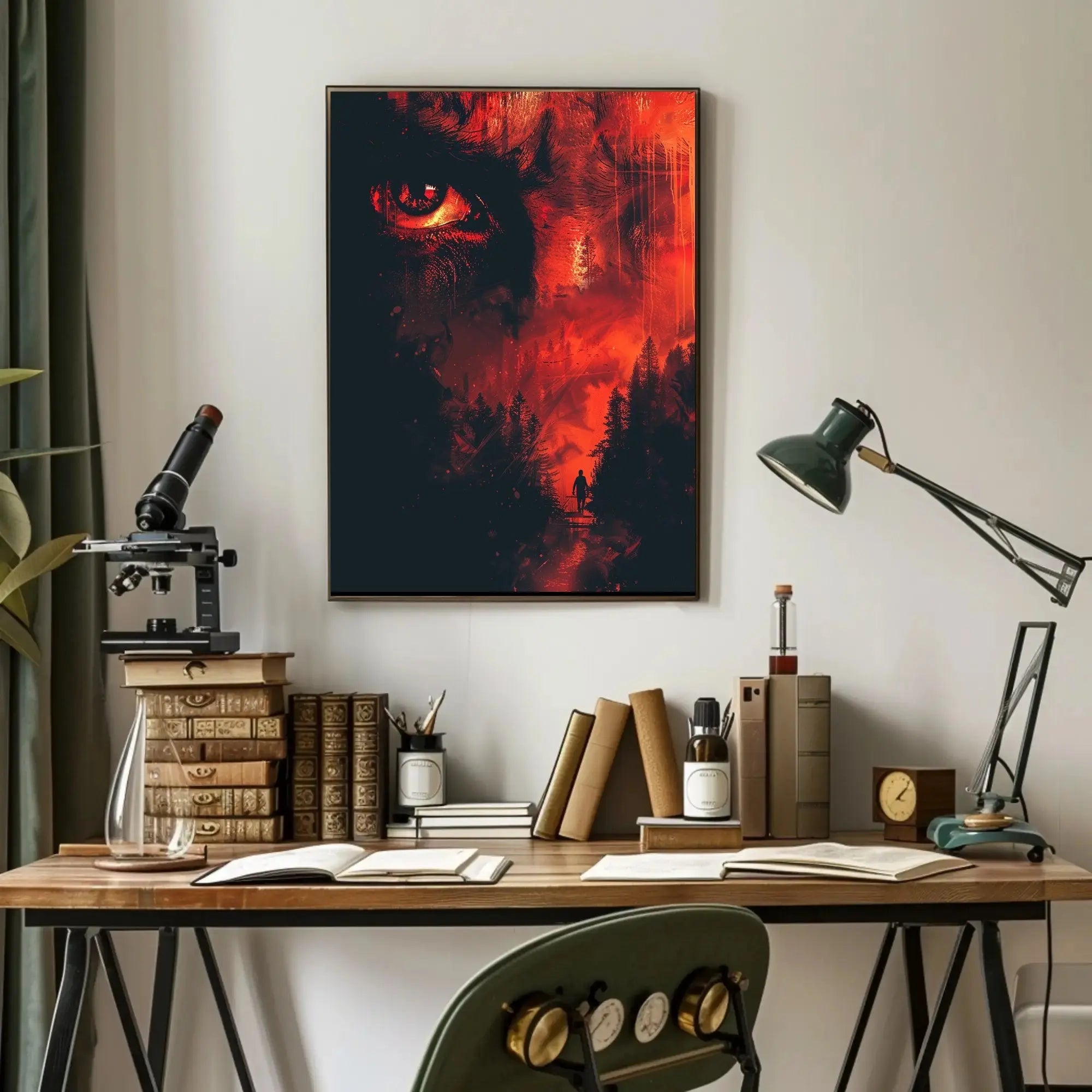 Eye of Mystery Artistic Surreal Abstract Pop Culture Poster PosterGoat