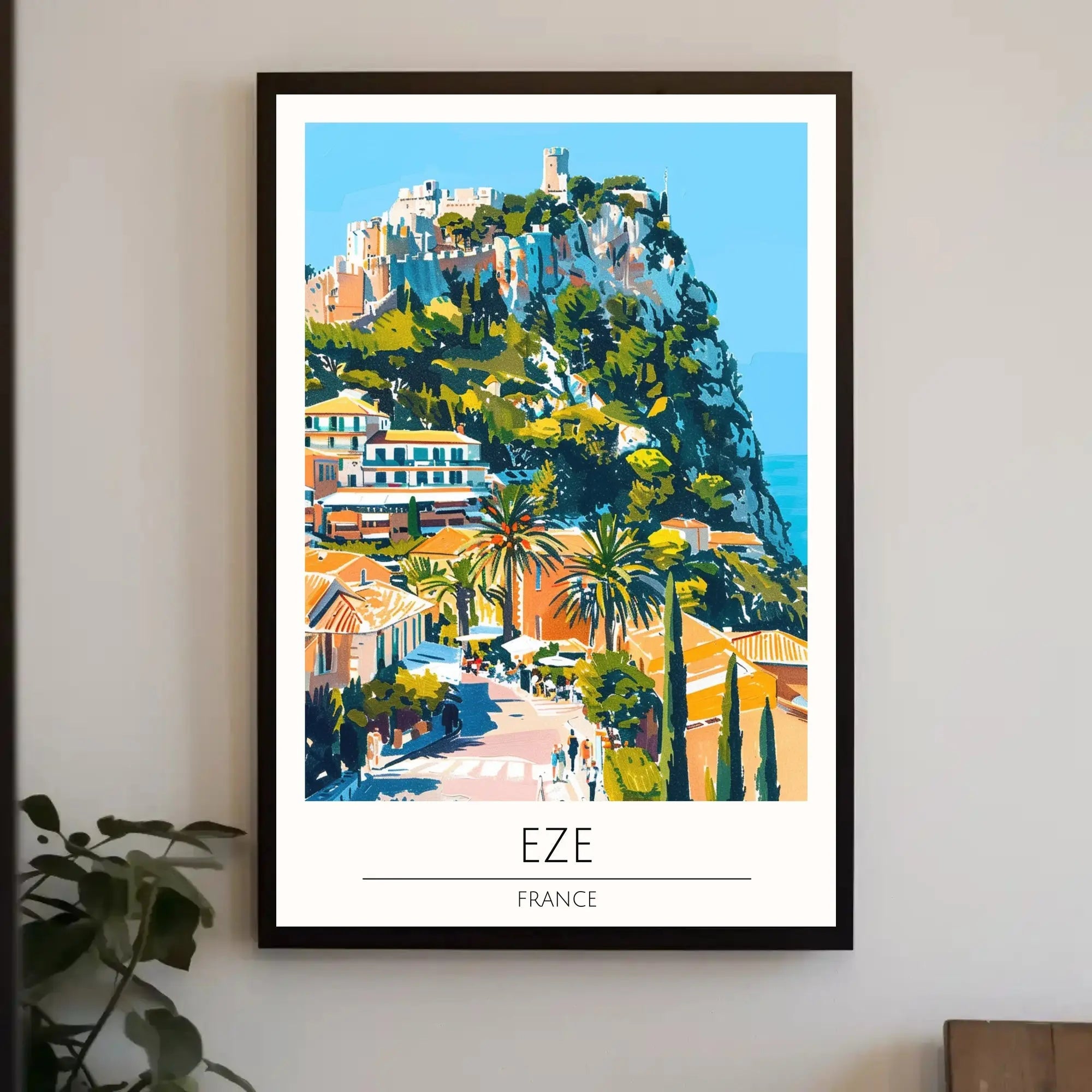 Èze France Hilltop Charm Travel Poster PosterGoat