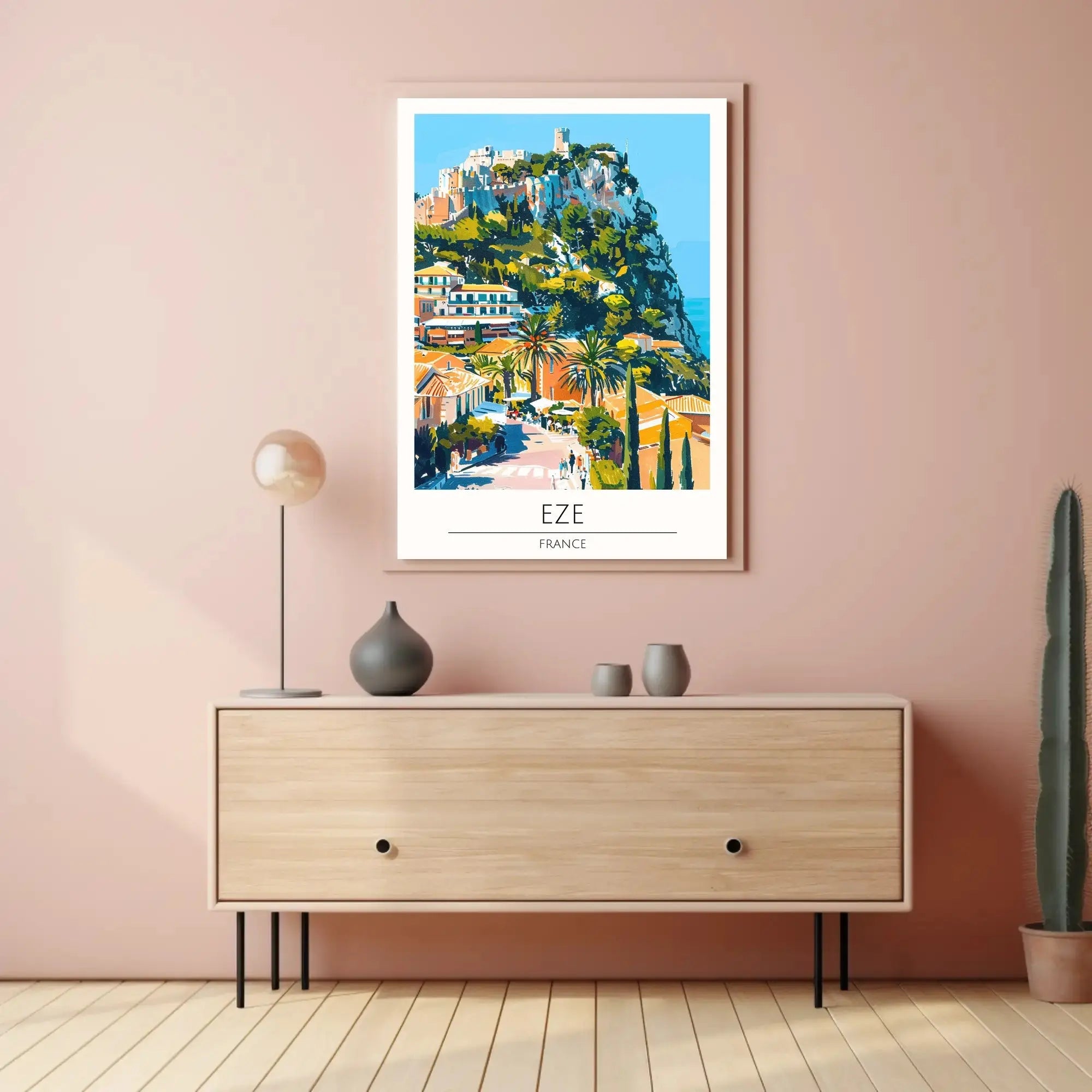 Èze France Hilltop Charm Travel Poster PosterGoat