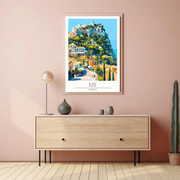 Èze France Hilltop Charm Travel Poster PosterGoat