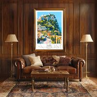 Èze France Hilltop Charm Travel Poster PosterGoat