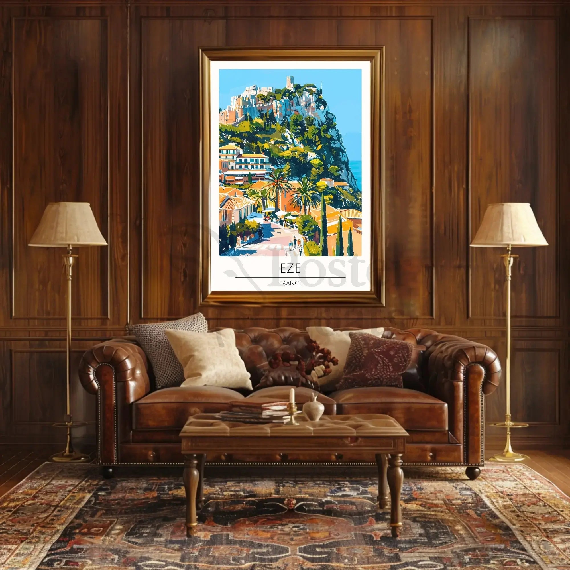 Èze France Hilltop Charm Travel Poster PosterGoat
