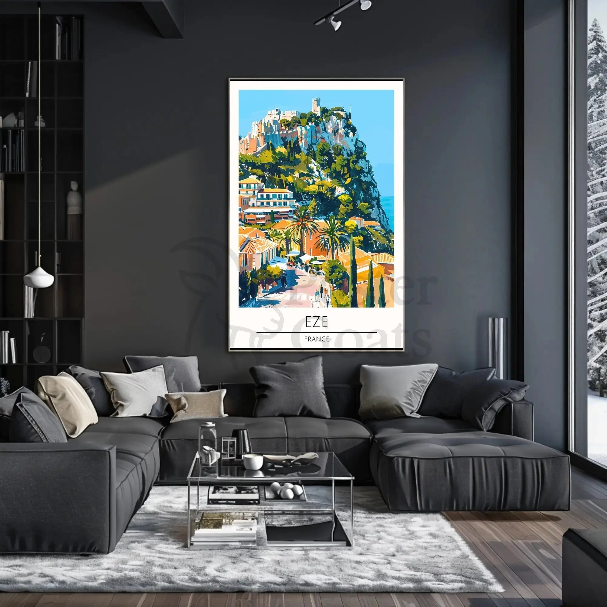 Èze France Hilltop Charm Travel Poster PosterGoat