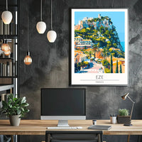 Èze France Hilltop Charm Travel Poster PosterGoat
