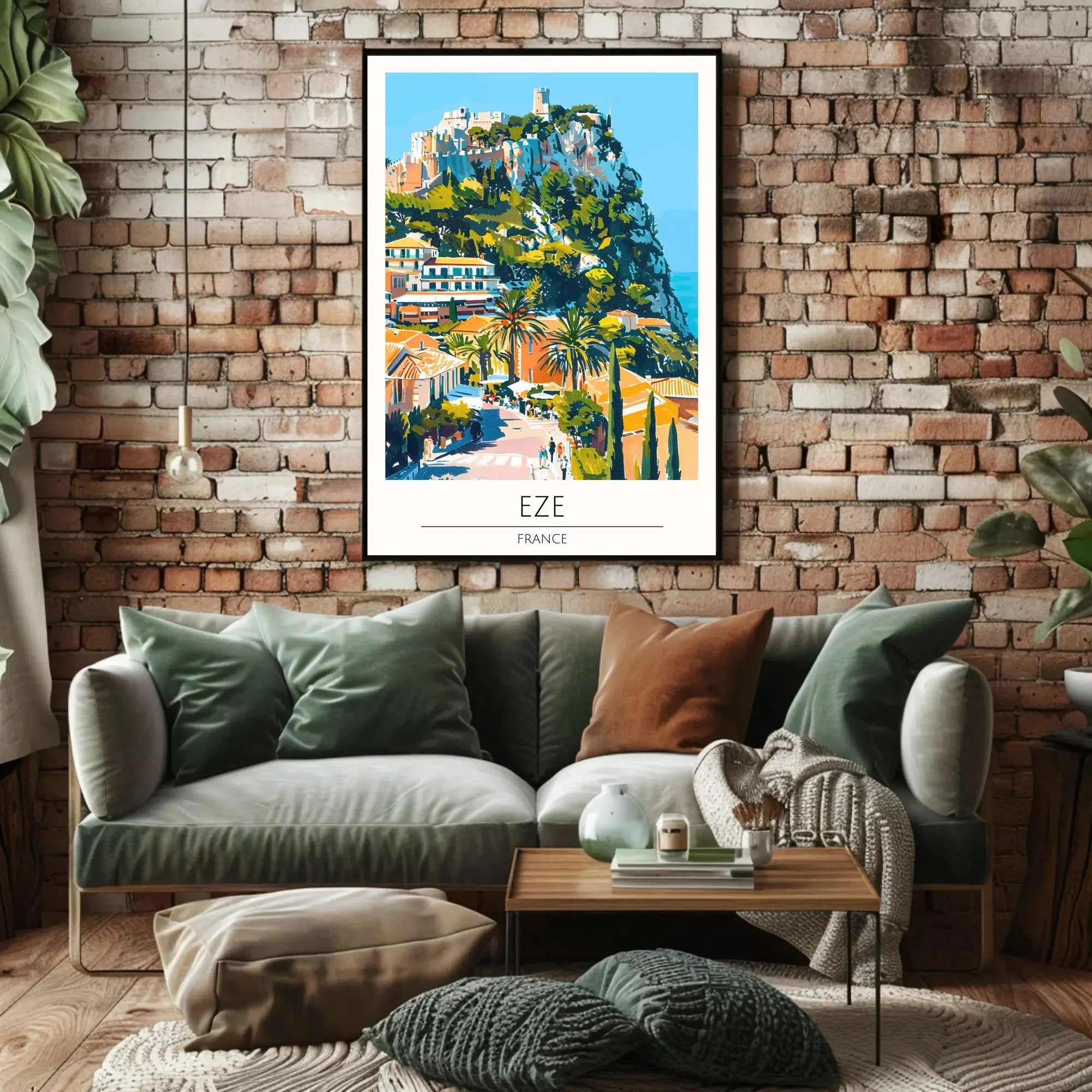 Èze France Hilltop Charm Travel Poster PosterGoat