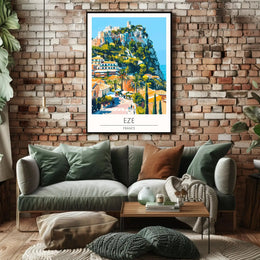 Èze France Hilltop Charm Travel Poster PosterGoat