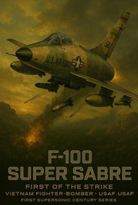 F-100 Super Sabre Historical Military Aviation Poster PosterGoat