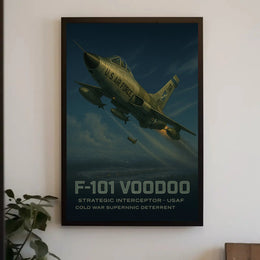 F-101 Voodoo Cold War Poster PosterGoat
