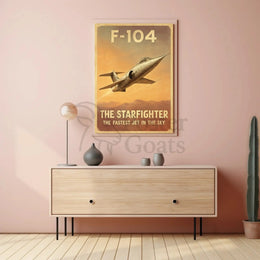 F-104 Starfighter: Vintage Speed Aviation Poster PosterGoat
