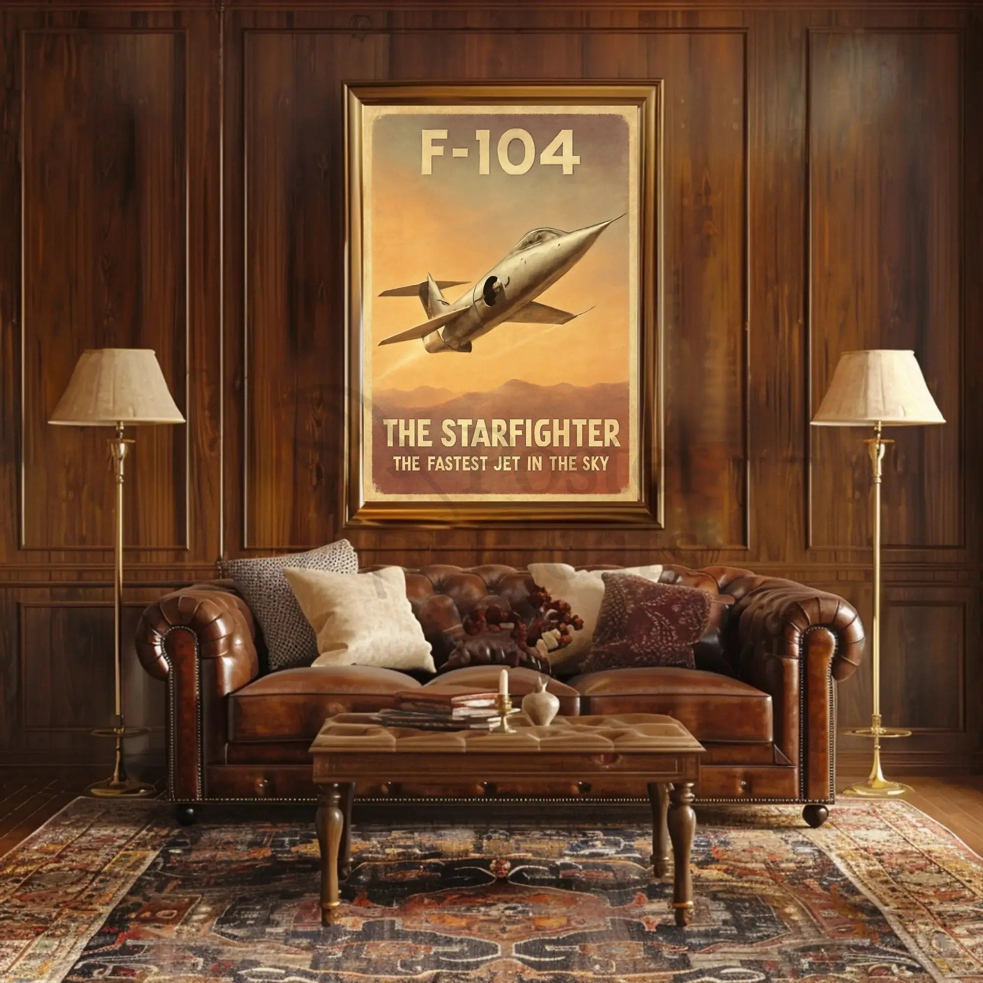 F-104 Starfighter: Vintage Speed Aviation Poster PosterGoat