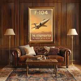 F-104 Starfighter: Vintage Speed Aviation Poster PosterGoat