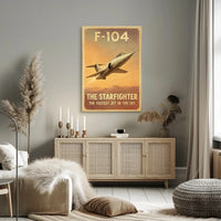 F-104 Starfighter: Vintage Speed Aviation Poster PosterGoat