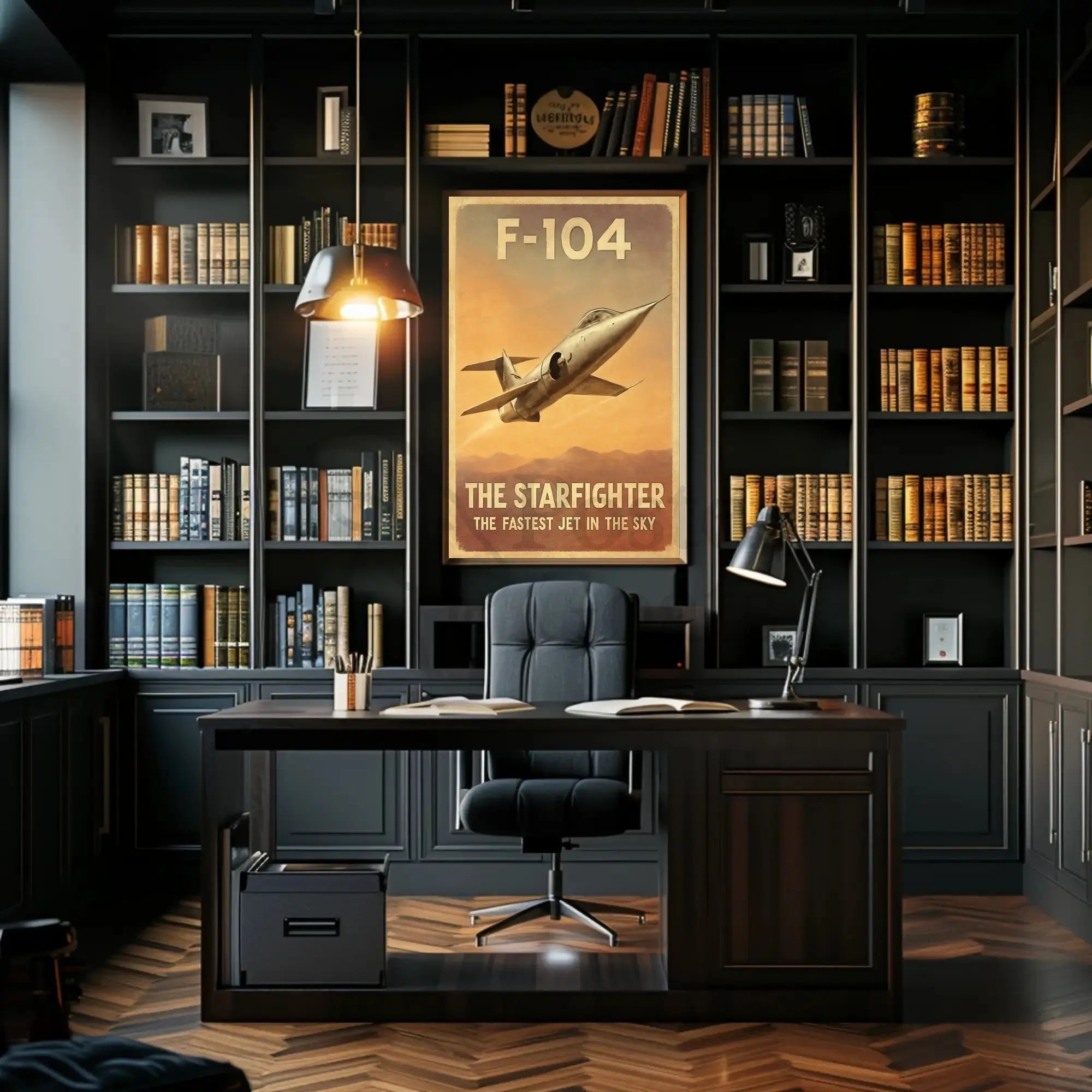 F-104 Starfighter: Vintage Speed Aviation Poster PosterGoat