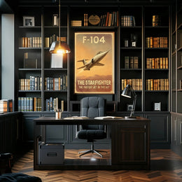 F-104 Starfighter: Vintage Speed Aviation Poster PosterGoat