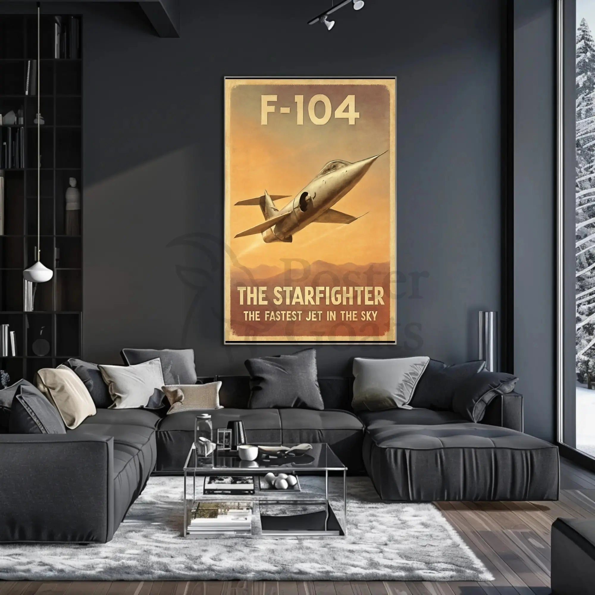 F-104 Starfighter: Vintage Speed Aviation Poster PosterGoat