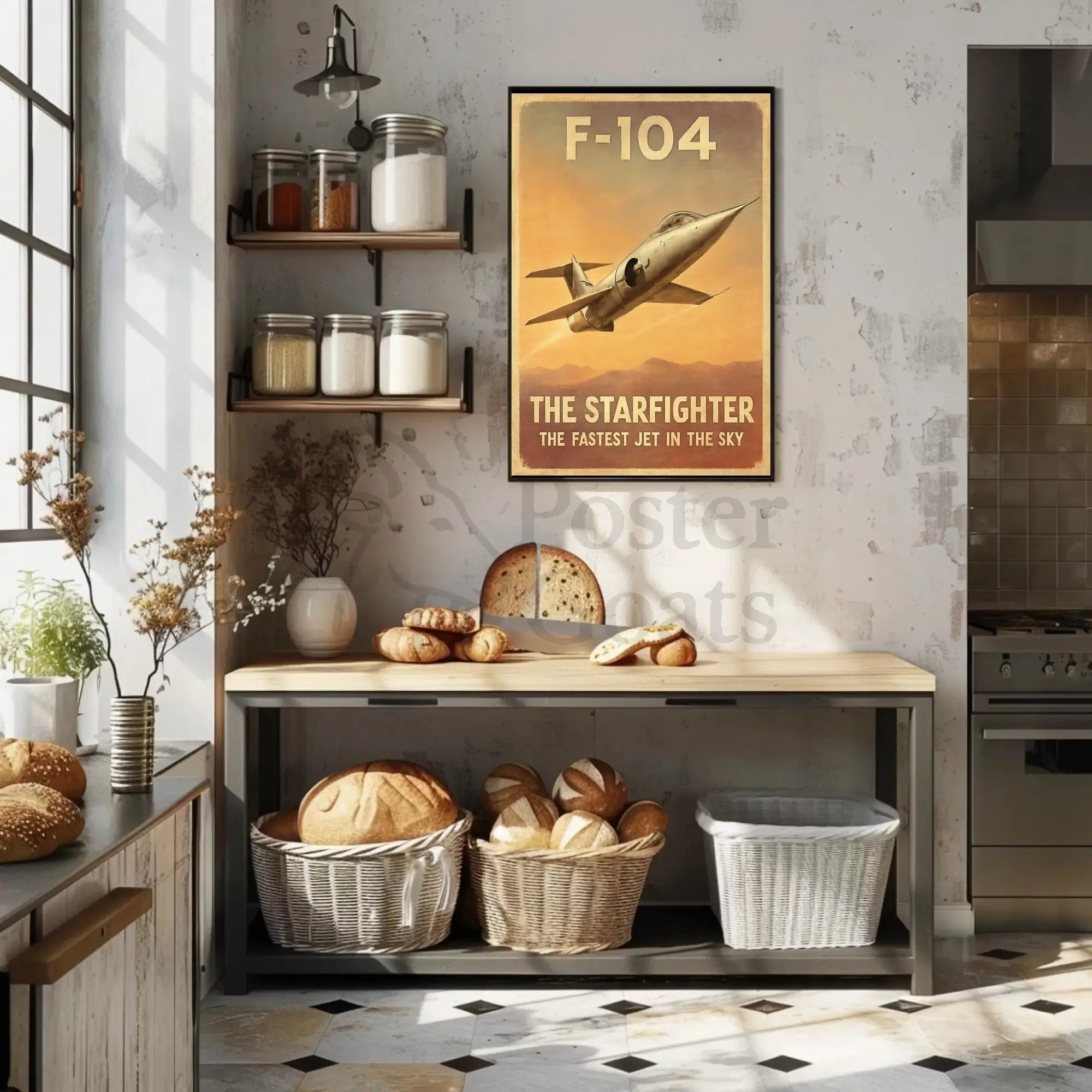 F-104 Starfighter: Vintage Speed Aviation Poster PosterGoat