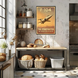 F-104 Starfighter: Vintage Speed Aviation Poster PosterGoat