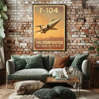 F-104 Starfighter: Vintage Speed Aviation Poster PosterGoat