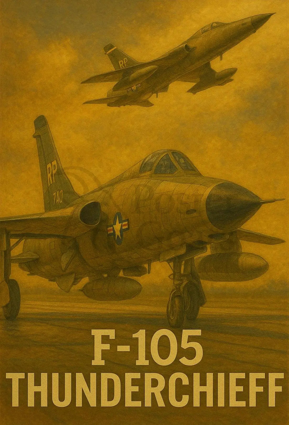 F-105 Thunderchief Heroic Poster PosterGoat