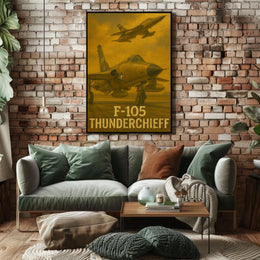 F-105 Thunderchief Heroic Poster PosterGoat