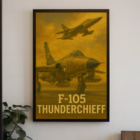 F-105 Thunderchief Heroic Poster PosterGoat