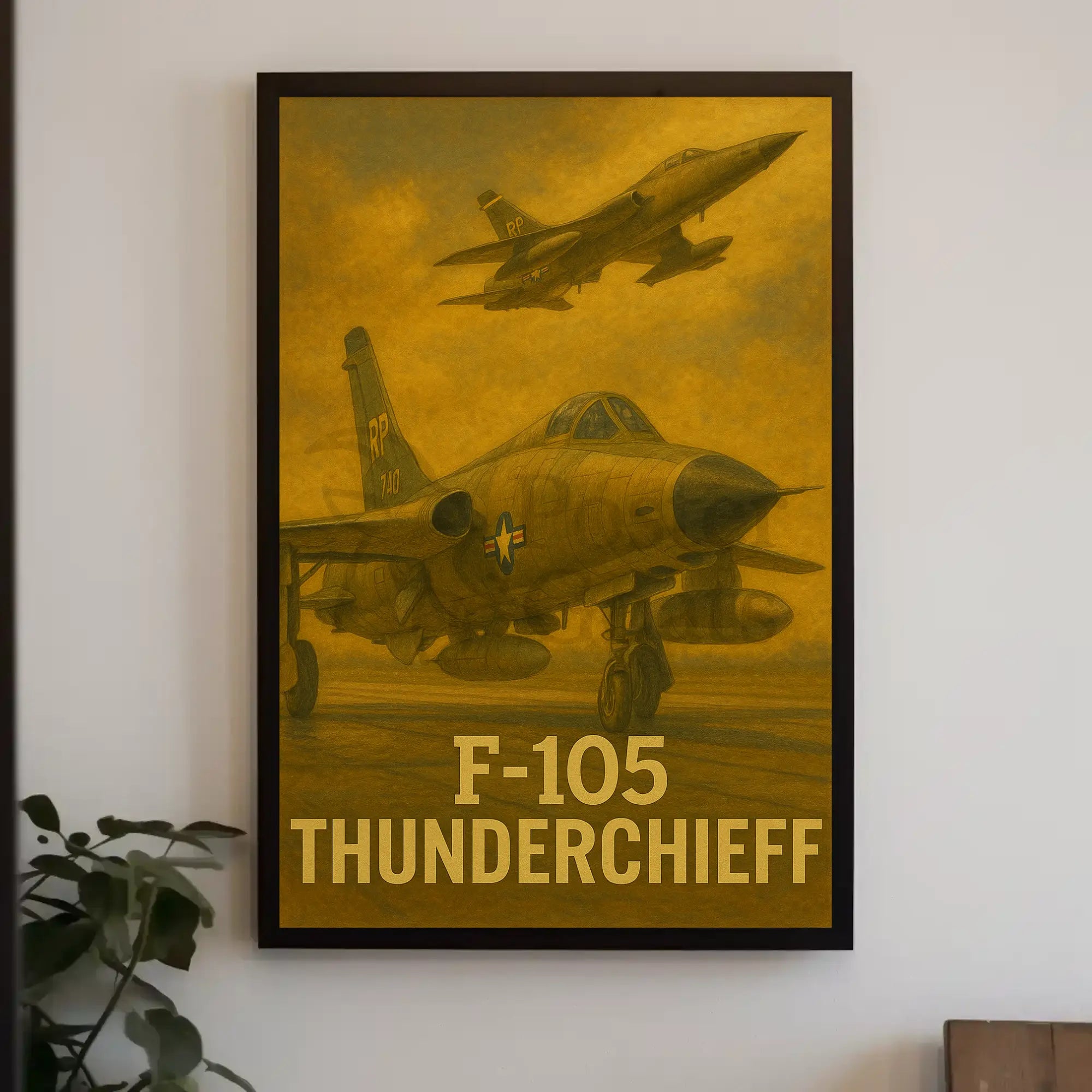 F-105 Thunderchief Heroic Poster PosterGoat