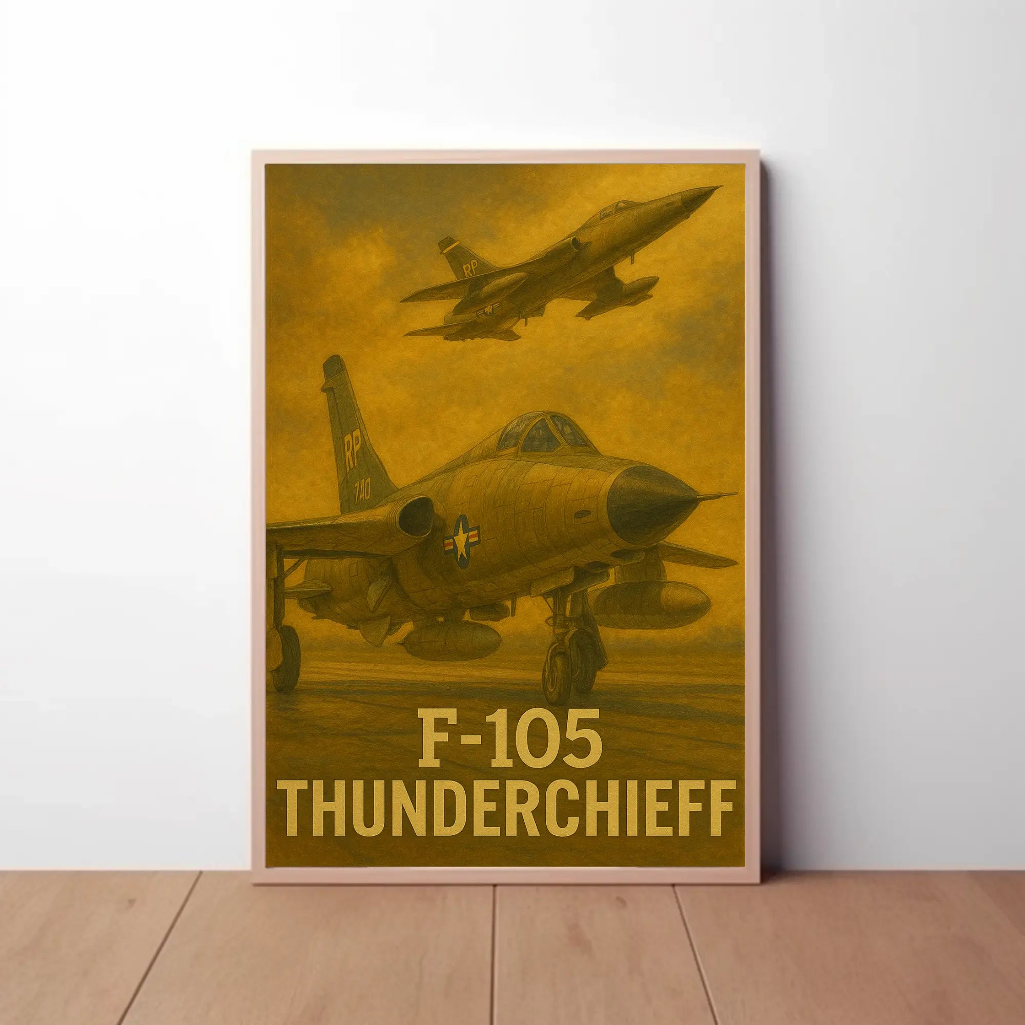 F-105 Thunderchief Heroic Poster PosterGoat